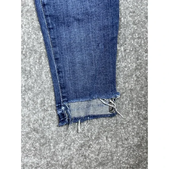Joes Jeans Skinny Ankle Hi-Low Cutout Hem‎ Womens Sz 28 Blue Stretch Pockets - Picture 7 of 12